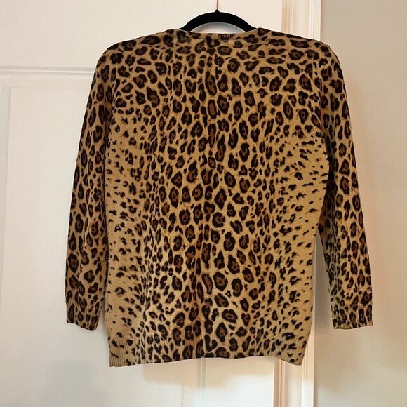 Leopard print J. Crew Cardigan - Picture 2 of 3